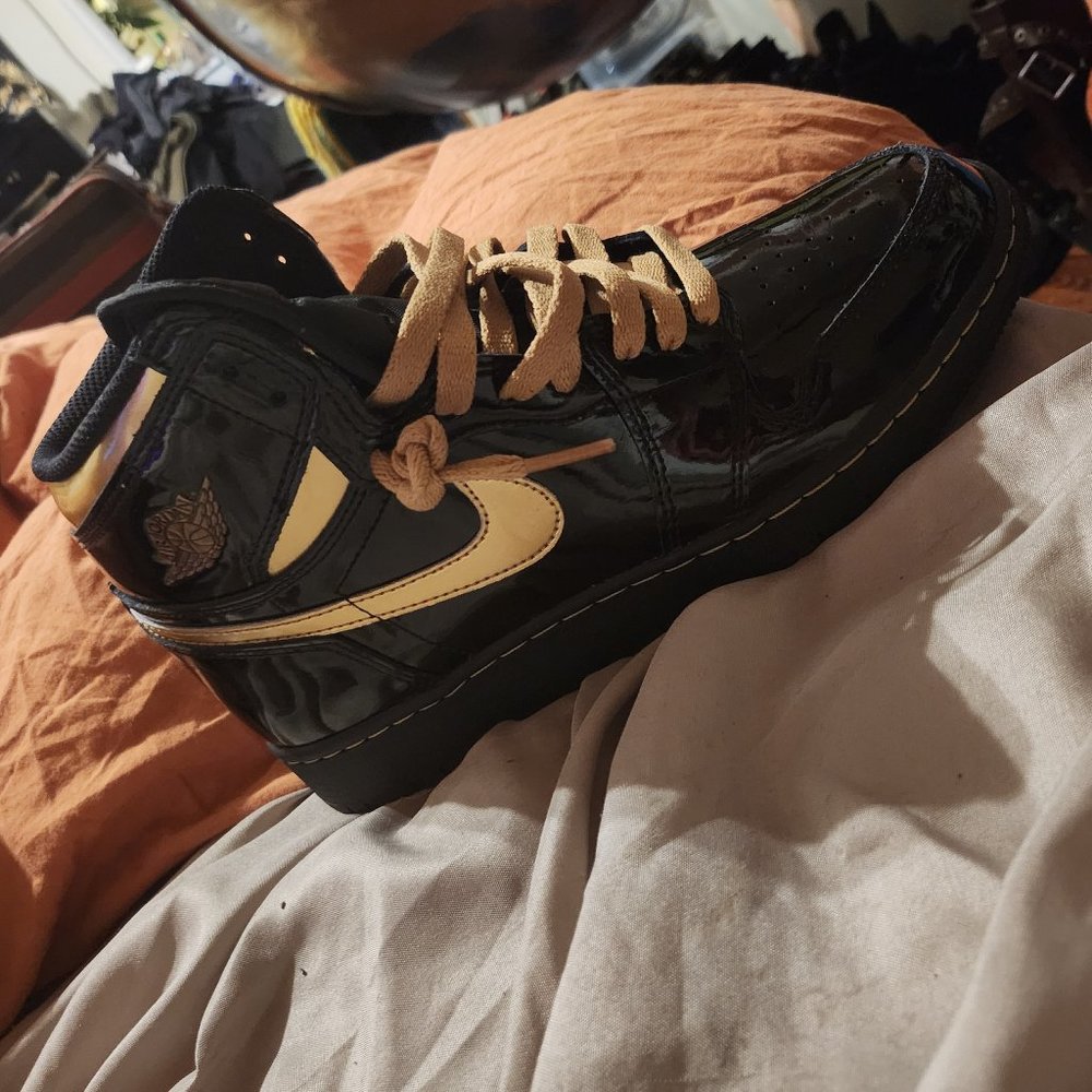 Patent leather air Jordan's